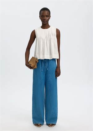 Sophia sl pleated top Snow White Selected Femme 